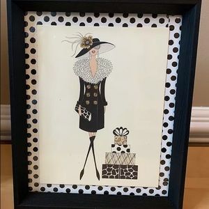 Framed fashionista art